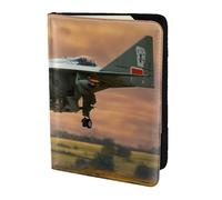PPHGUT Aircraft Fighter Jets Print Men Women Passport Travel Document Lightweight Stylis Secure Business Leisure