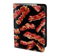 PPHGUT Bacon Pattern Print Men Women Passport Travel Document Lightweight Stylis Secure Business Leisure