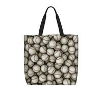 PPHGUT Baseball Print Women Large Capacity Bag Reusable Organizer Lightweight Shopping Everyday Tote