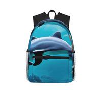 PPHGUT Beautiful Underwater World Dolphins Coral Print Lightweight Versatility Casual Backpack Unisex Travel Hiking Daily Commuting