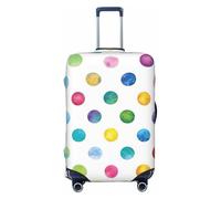 PPHGUT Blue Polka Dot Pattern Print Suitcase Cover Universal Elastic Luggage Protector Travel Daily Business Vacation