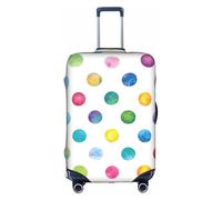 PPHGUT Blue Polka Dot Pattern Print Universal Travel Suitcase Cover Elastic Luggage Protector Waterproof Lightweight