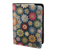 PPHGUT Bohemian Flower Print Men Women Passport Travel Document Lightweight Stylis Secure Business Leisure