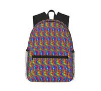 PPHGUT Bright Color Print Casual Backpack Lightweight Travel Outdoor Adventures Camping Dual Shoulder Bag