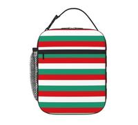 PPHGUT Bulgarian Flag Print Adults Lunch Bag Tote Waterproof Work Travel Reusable Portable Bento Box
