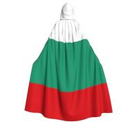 PPHGUT Bulgarian Flag Print Hooded Cloak Unisex Costume Accessory Carnival Masquerade Party Cosplay Supplies