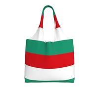 PPHGUT Bulgarian Flag Print Unisex Oversized Canvas Tote Bag Shopping Travel Lightweight Shoulder Handbag