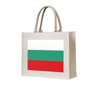PPHGUT Bulgarian Flag Print Women Men Tote Bag Large Reusable Lightweight Shopping Travel Weekend Daily Life