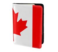 PPHGUT Canadian Flag Print Men Women Passport Travel Document Lightweight Stylis Secure Business Leisure