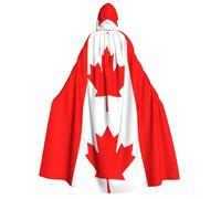PPHGUT Canadian Flag Print Unisex Hooded Cloak Cosplay Carnival Costume Party Festivals Accessory Outdoor