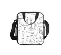 PPHGUT Chemistry Print Print Lunch Bag Transparent Portable Food Container for School Office Travel Picnic