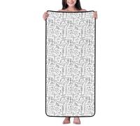 PPHGUT Chemistry Print Print Unisex Coral Velvet Bath Towel Versatile Comfort For Home Bathroom Travel Beach