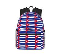 PPHGUT Cuban Flag Print Lightweight Versatility Casual Backpack Unisex Travel Hiking Daily Commuting