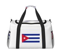 PPHGUT Cuban Flag Print Women Men Lightweight Hand Travel Bag Weekend Portable Foldable Shoulder Handbag
