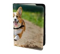 PPHGUT Cute Corgi Print Men Women Passport Travel Document Lightweight Stylis Secure Business Leisure