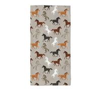 PPHGUT Cute Horse Print Adults Extra Long Beach Towel Soft Absorbent Quick-Dry Bathroom Yoga Home Travel