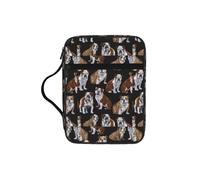 PPHGUT English Bulldogs Print Adults Versatile Bible Storage Bag Scripture Religious Christian Accessory Gift
