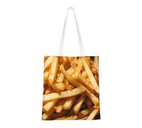 PPHGUT Fast Food Print Lightweight Bag Reusable Handbag Versatile Unisex Work Gym Travel All Seasons Use