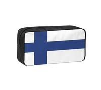 PPHGUT Finnish Flag Print Adults Spacious Case Large-Capacity Stationery Daily Carry Office Organizer Pouch