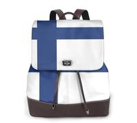 PPHGUT Finnish Flag Print Women Backpack Stylish Lightweight Rucksack Everyday Casual Bag Travel Work Business