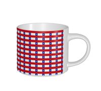 PPHGUT Flag of Chile Print Adults Large Capacity Ceramic Mugs Home Office Kitchen Gifting Outdoor Everyday Use