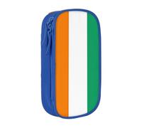 PPHGUT Flag of Cote D'Ivoire Print Practical Pencil Case Multi-Compartment Office Travel School Art Daily Supplies