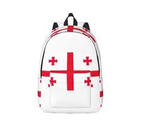 PPHGUT Flag Of Georgia Print Unisex Backpack Lightweight Double Shoulder Bag Travel Outdoor Use Weekend Getaways