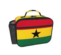 PPHGUT Flag of Ghana Print Lunch Box Bag Tote Versatile Work Office Picnic Travel Reusable Daily Commute