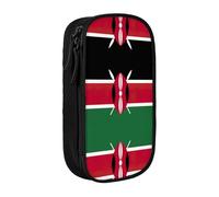 PPHGUT Flag of Kenya Print Practical Pencil Case Multi-Compartment Office Travel School Art Daily Supplies
