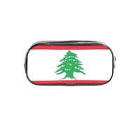 PPHGUT Flag of Lebanon Print Transparent Stationery Organizer for School Travel Office Work Sports Supplies