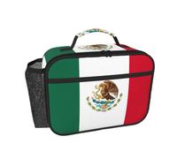 PPHGUT Flag of Mexico Print Lunch Box Bag Tote Versatile Work Office Picnic Travel Reusable Daily Commute