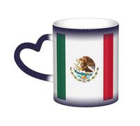 PPHGUT Flag of Mexico Print Starry Sky Color Changing Mug Ceramic Coffee Mugs Gift for Home Office Birthday