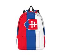 PPHGUT Flag Of Slovakia Print Unisex Backpack Lightweight Double Shoulder Bag Travel Outdoor Use Weekend Getaways
