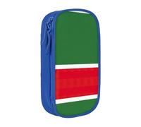 PPHGUT Flag of The Chechen Republic Print Practical Pencil Case Multi-Compartment Office Travel School Art Daily Supplies