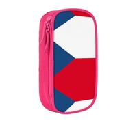PPHGUT Flag of The Czech Republic Print Practical Pencil Case Multi-Compartment Office Travel School Art Daily Supplies