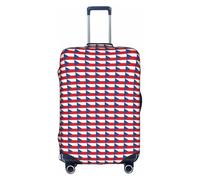 PPHGUT Flag of the Czech Republic Print Universal Travel Suitcase Cover Elastic Luggage Protector Waterproof Lightweight