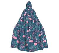 PPHGUT Floral Swan Print Halloween Hooded Cloak Carnival Cosplay | 185cm Velvet Cape Costume Prop Outdoor Activities Party Themed Events