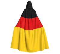 PPHGUT German Flag Print Hooded Cloak Unisex Halloween Costume Carnival Theme Festivals Parties Cosplay