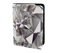 PPHGUT Glitter Abstract Diamond Crystal Pattern Print Men Women Passport Travel Document Lightweight Stylis Secure Business Leisure