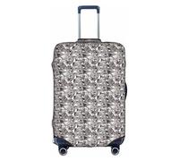 PPHGUT Glitter Abstract Diamond Crystal Pattern Print Universal Travel Suitcase Cover Elastic Luggage Protector Waterproof Lightweight