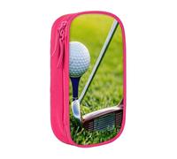 PPHGUT Golf Court Print Practical Pencil Case Multi-Compartment Office Travel School Art Daily Supplies