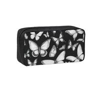 PPHGUT Hand Drawn Color Butterfly 1 Print Adults Spacious Case Large-Capacity Stationery Daily Carry Office Organizer Pouch