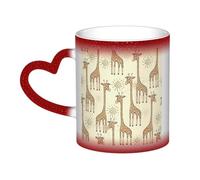 PPHGUT Hand Drawn Giraffes Print Starry Sky Color Changing Mug Ceramic Coffee Mugs Gift for Home Office Birthday