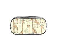 PPHGUT Hand Drawn Giraffes Print Transparent Stationery Organizer for School Travel Office Work Sports Supplies