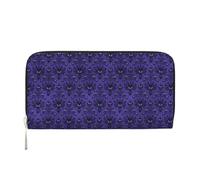 PPHGUT Haunted Mansion Print Wallet Men Women Portable Clutch Purse Stylish Accessory Daily Use Travel