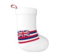 PPHGUT Hawaii Flag Print Christmas Stocking Festive Holiday Decor Celebrations Home Xmas Sock For Gift