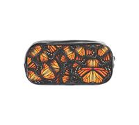 PPHGUT Heaps of Orange Monarch Butterflies Print Transparent Stationery Organizer for School Travel Office Work Sports Supplies
