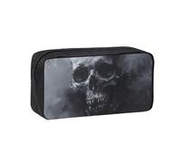PPHGUT Horror Ghost Skull Print Adults Spacious Case Large-Capacity Stationery Daily Carry Office Organizer Pouch