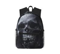 PPHGUT Horror Ghost Skull Print Casual Backpack Lightweight Travel Outdoor Adventures Camping Dual Shoulder Bag
