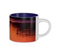 PPHGUT Hunting Flying Wild Ducks Print Adults Large Capacity Ceramic Mugs Home Office Kitchen Gifting Outdoor Everyday Use